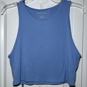 American Eagle High Neck Cropped Tank 🩵